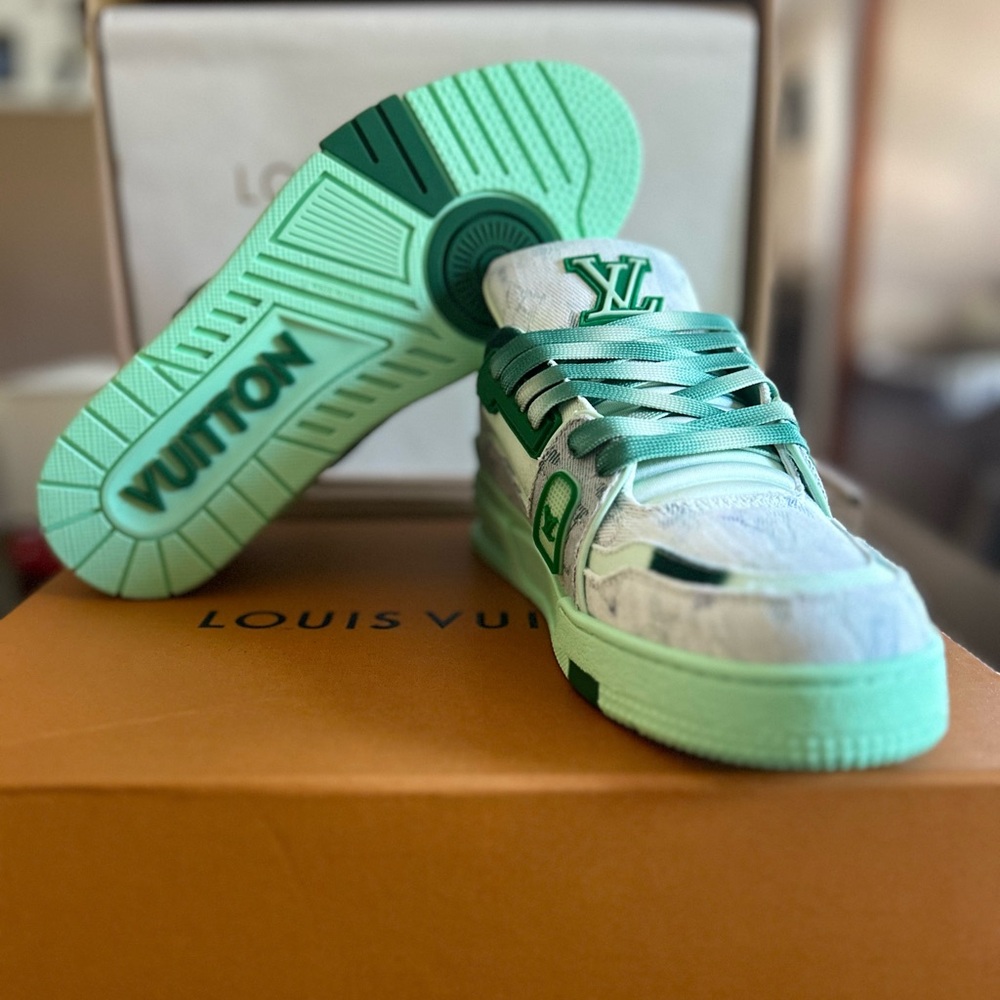 Louis Vuitton Light Green Sneakers